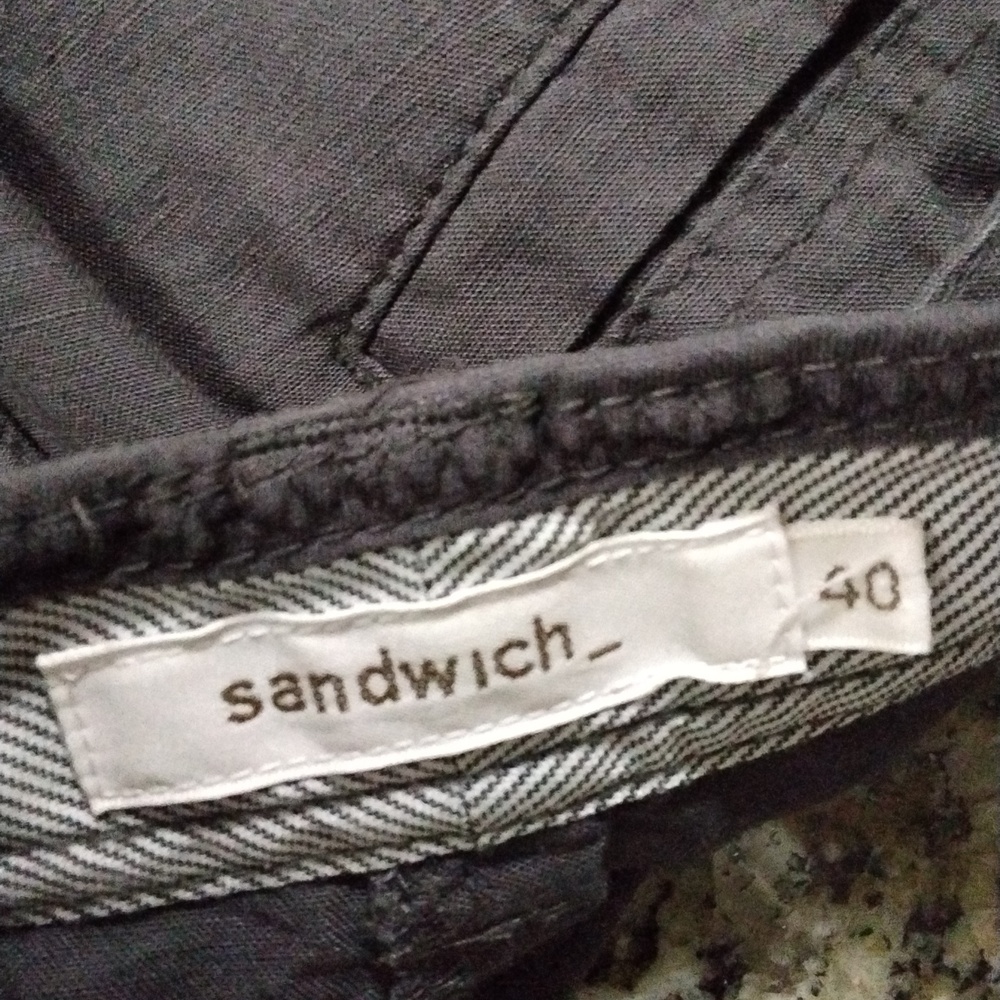 Black Casual Pants Side Pockets &Back Belt W18 L32 R13 Linen - Picture 3 of 4
